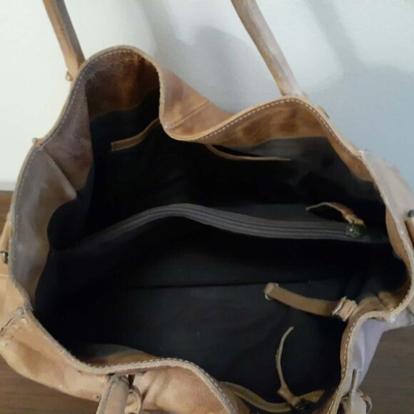 Bed Stu Leather Rockaway Tote/Satchel Bag - Picture 10 of 13